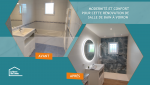 avant après rénovation salle de bain à Voiron
