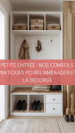 Aménagement petite entrée avec rangements malins