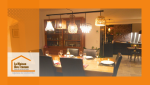 ✨”Salle à manger rénovée près de Plonéour-Lanvern, alliance de luminaires design et ambiance chaleureuse.”