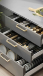 Organisateurs de tiroirs, gain de place dans la cuisine