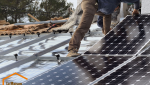Pose des panneaux photovoltaïques