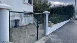 Portail et poteaux après travaux peinture et enduit 