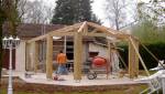 Agrandissement de maison à Onet le château : pendant les travaux