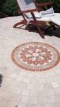 Rosace central sur une terrasse a Biarritz