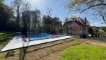 Vue sur le terrain de padel