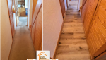 rénovation sol Méribel, remplacement moquette parquet, La Maison des Travaux Albertville, parquet appartement montagne, rénovation intérieure Savoie