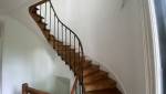 escalier tournant rénové 