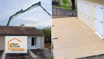 Coulage du béton et reprise de la terrasse à Pont-du-Casse, un chantier mené avec soin par l’agence La Maison Des Travaux d’Agen.