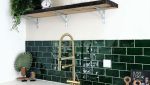 Crédence cuisine en zellige verte