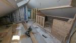 Création d'un sauna en sous pente à Rives