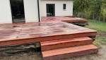 Création d'une terrasse bois en padouk - Montauban 82