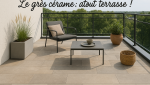 Grès cérame en terrasse sur pilotis