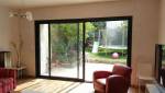 Baie vitrée depuis la maison