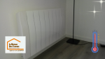Ce radiateur design remplace un ancien modèle peu efficace, offrant désormais un confort thermique optimal et des économies d’énergie.