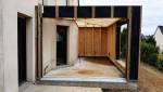 Vue sur l'extension en travaux
