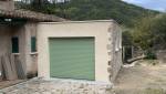 Menuiserie entrée garage ALU verte La Maison Des Travaux Ales