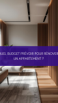 Budget rénovation appartement Vannes