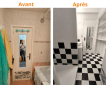 Salle de bain style pop art à Thonon-les-Bains