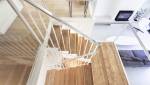 Rénovation d'un escalier vue d'en haut à Toulouse