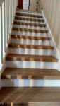 escalier fini avec contremarches peintee