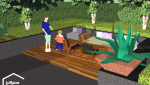 Plan 3D de l'aménagement