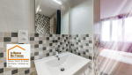  Finitions élégantes et carrelage raffiné dans une salle de bain rénovée à Dreux et Anet. 