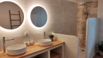 Salle de bain en béton ciré