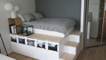 Lit sur une estrade (Ikea)
