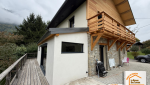 La Maison des Travaux Moûtiers, extension contemporaine Mercury, rénovation globale maison, projet agrandissement Savoie, habillage façade pierre