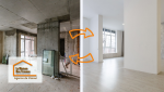 Transformation complète d’un appartement entre Vesoul et Port-sur-Saône : un intérieur brut devenu lumineux et moderne.