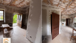 rénovation ferme ancienne Combloux, cuisine équipée sur mesure, modernisation maison montagne, rénovation intérieure ferme, artisan local rénovation, La Maison des Travaux Sallanches
