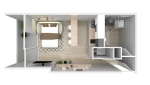 Vue 3D du dessus