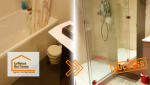 Transformation complète d’une salle de bain à Casteljaloux : d’une baignoire encombrante à une douche à l’italienne moderne et pratique.