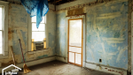 Intérieur de la maison avant démolition