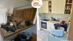 claustra bois cuisine, rénovation maison Bassin Genevois, cuisine effet marbre, rénovation cuisine ouverte 74100, courtier rénovation Haute-Savoie