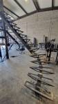 l'escalier en cours de confection dans l'atelier de notre artisan partenaire