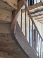 Travaux de rénovation en cours sur un escalier en bois - Montauban 82000