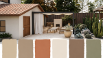 palette de couleurs terrasse 2026 sable argile terracotta crème brun doux et vert sauge