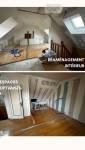 Rénovation intérieure avec création de volumes en combles, isolation et cloisons en placo.