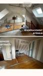 Rénovation intérieure avec création de volumes en combles, isolation et cloisons en placo.
