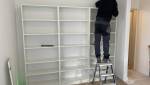 Mise en place des caisson pour la base de la bibliothèque 