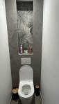 toilettes avec un design moderne et contemporain