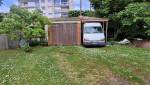 Garage côté jardin avant travaux