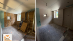 redistribution appartement Savoie, rénovation parquet ancien, création placard encastré, rénovation électrique appartement, faux plafond LED
