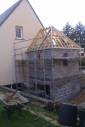 Pose de la charpente de l'extension (Colomby-Anguerny 14610)