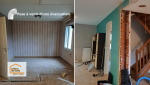 Rénovation globale à Agen : préparation des réseaux avec pose à venir d’une évacuation pour optimiser la future cuisine et les installations sanitaires.