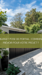 Portail aluminium anthracite maison bretonne Vannes