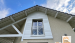 bardage PVC maison montagne, rénovation façade Sallanches 74700, habillage façade extérieur, travaux rénovation maison, la maison des travaux sallanches