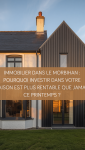 Photographie d'une maison traditionnelle blanche avec une extension moderne en zinc anthracite à la lumière du soir.