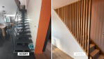rénovation de l'escalier du haut